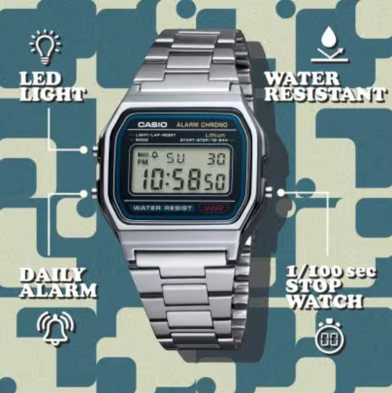 Classic Retro Steel Digital Watch | Premium Vintage Style