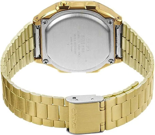 Casio Vintage Gold Digital Watch - Water Resistant Unisex Classic